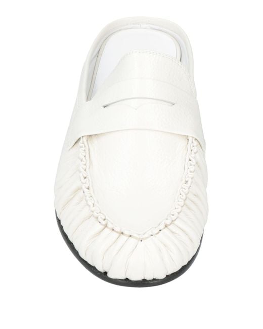 By Far White Mules & Clogs