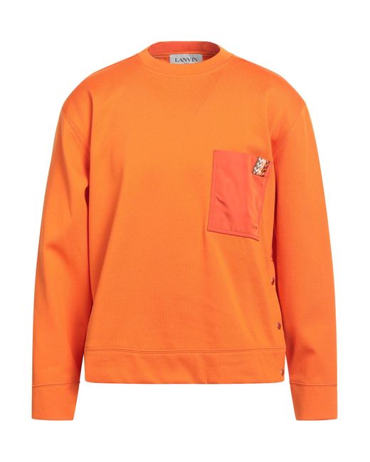 Lanvin Sweatshirt in Orange für Herren