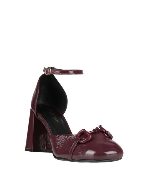 Miss Unique Purple Pumps Leather