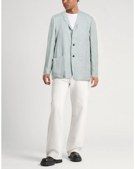Sease Blue Blazer Linen for men