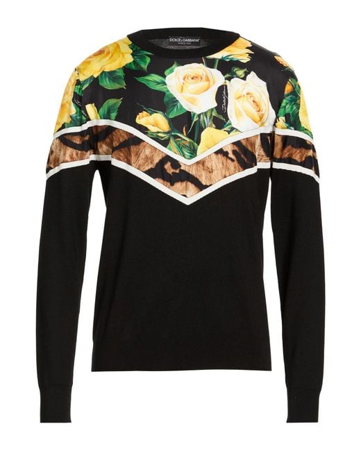 Dolce & Gabbana Black Sweater Silk for men