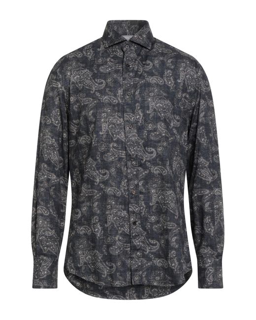 Brunello Cucinelli Gray Shirts for men