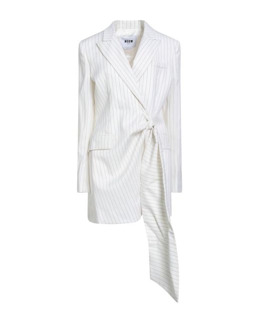 MSGM White Blazer