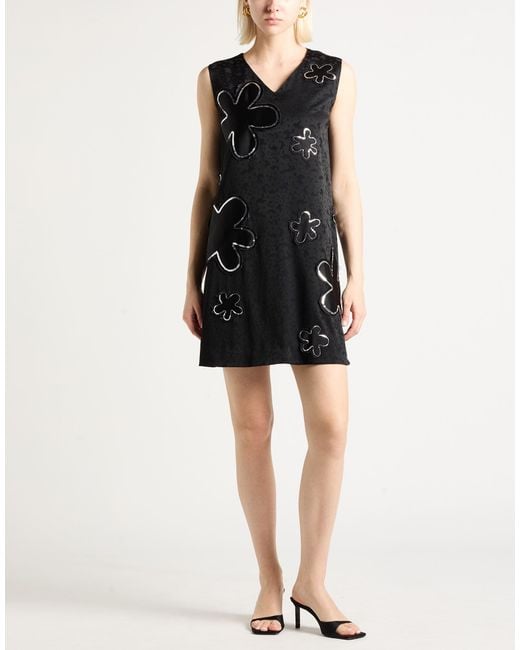 Marni Black Mini Dress Acetate, Silk