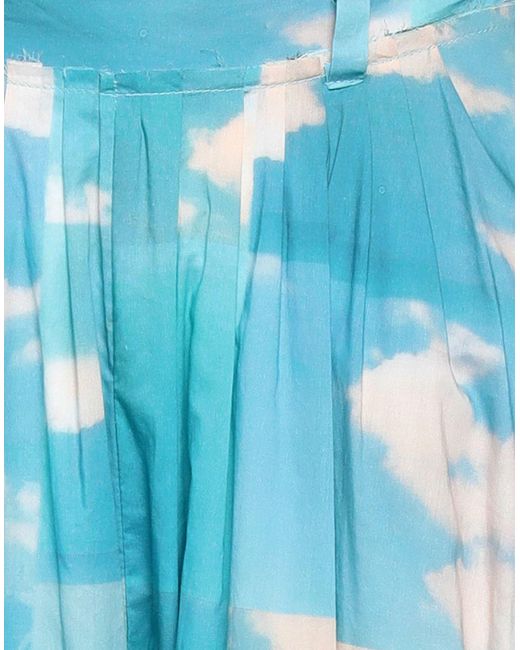 Malloni Blue Cropped Trousers