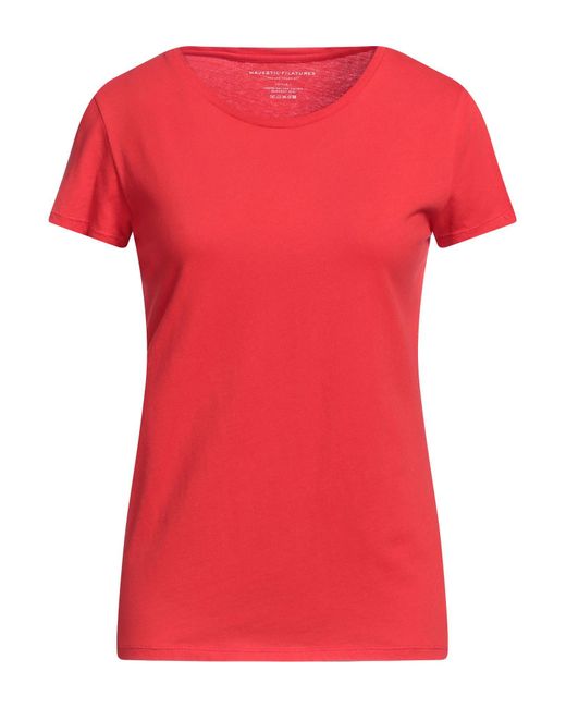 T-shirt Majestic Filatures en coloris Red