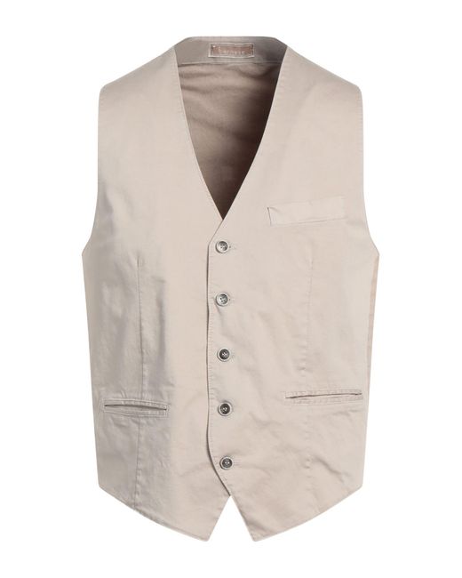BERNESE Milano White Tailored Vest for men