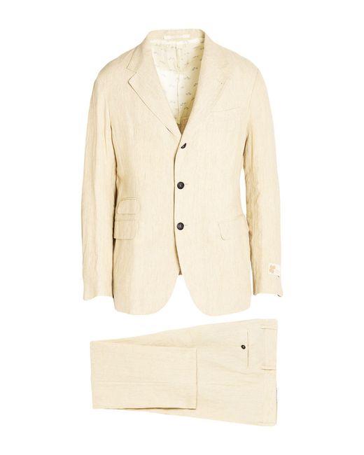 Massimo Alba Natural Suit Linen for men
