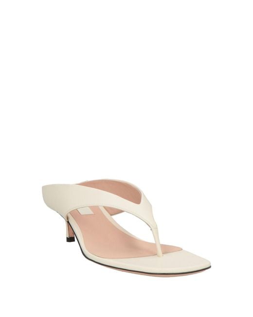 Bally Natural Thong Sandal Lambskin