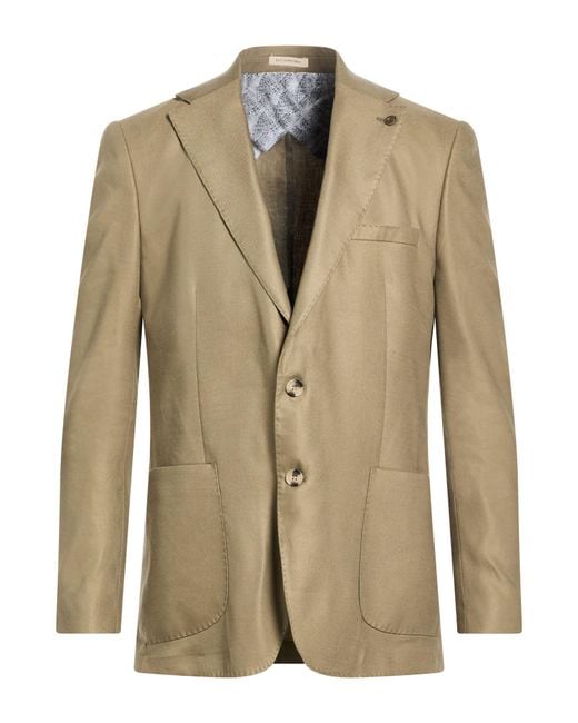 SUIT SARTORIA Natural Blazer Linen, Ecovero Viscose, Pes, Elastane for men