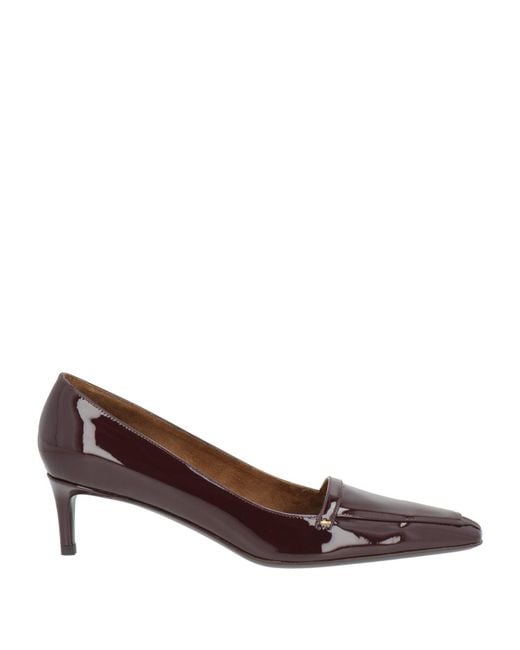 Khaite Brown Plum Pumps Leather