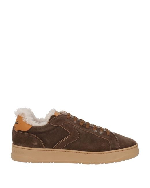 Voile Blanche Brown Sneakers Leather for men