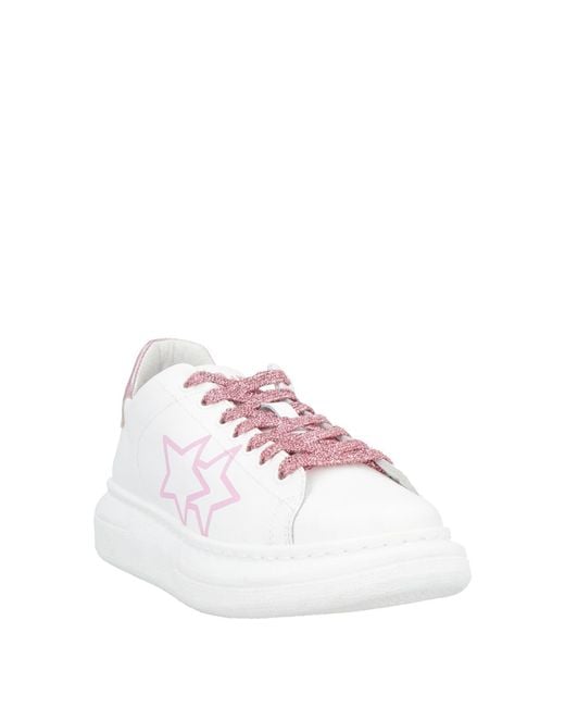 2 Star Natural Sneakers Leather, Rubber