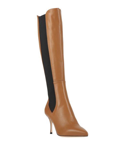 Sergio Rossi Women's Brown Boot Leather