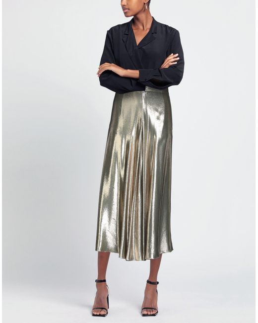 Indress Metallic Maxi Skirt Silk, Polyester