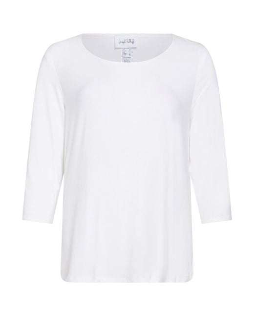 Joseph Ribkoff White Top Polyester, Elastane