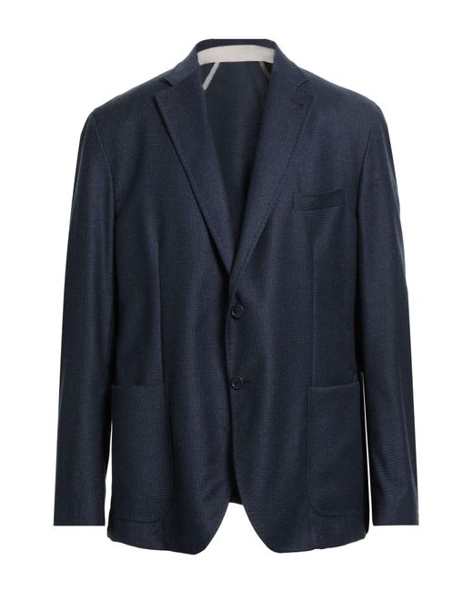 IDEA ITALIAN DESIGN ELEMENTS OF APPAREL Blue Blazer Virgin Wool for men