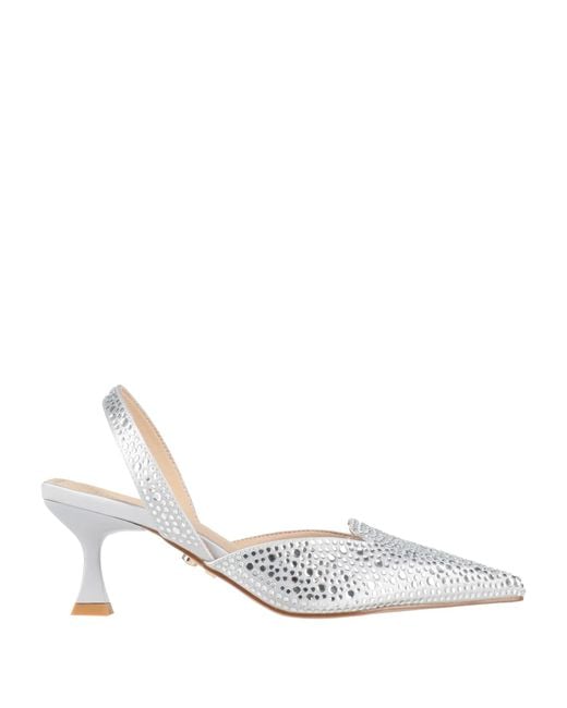 Twenty Four Haitch White Pumps