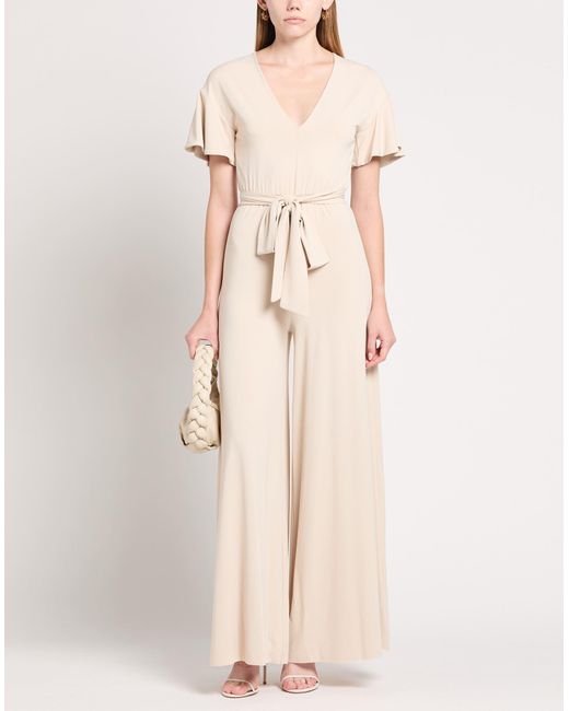 Kaos Natural Ivory Jumpsuit Acetate, Polyamide, Elastane
