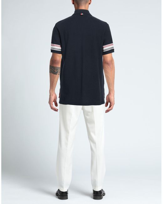 Thom Browne Blue Polo Shirt for men