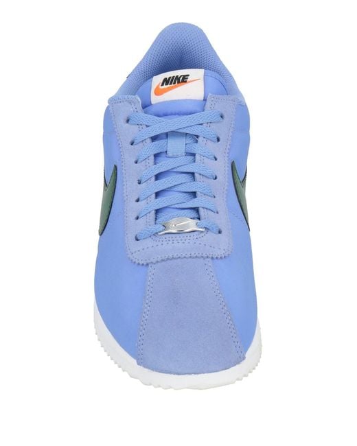 Nike Blue Sneakers Textile Fibers, Leather for men