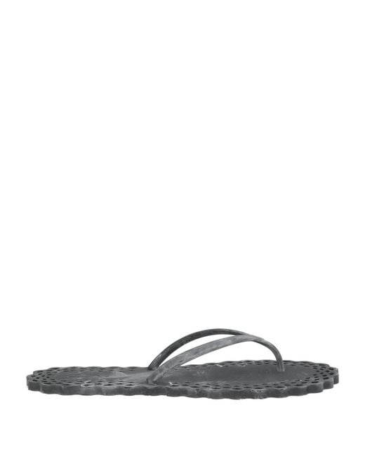 Carlotha Ray White Thong Sandal Rubber