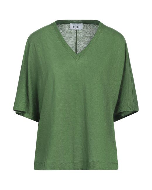 Niu Green Sweater Linen