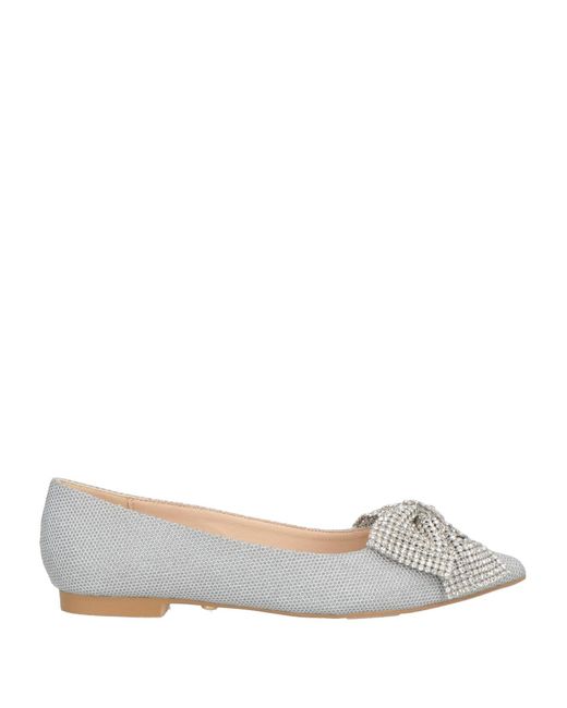 Twenty Four Haitch Gray Ballet Flats