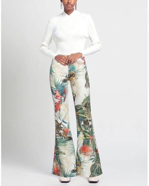 Roberto Cavalli Green Pants Cotton, Elastane