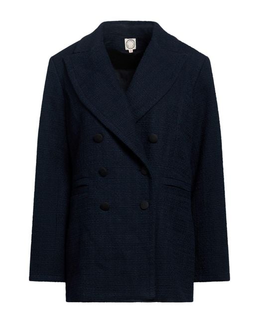 Ines De La Fressange Paris Blue Blazer Cotton