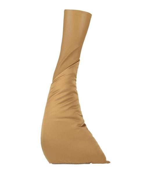 Rick Owens White Boot Leather, Textile Fibers