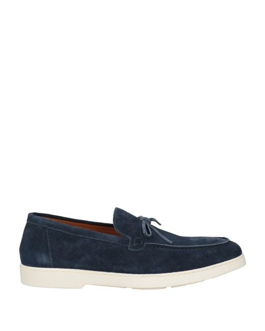 Doucal's Blue Loafers Leather for men