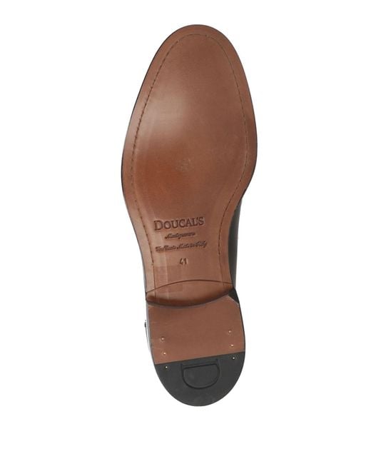 Doucal's Black Loafers Leather for men