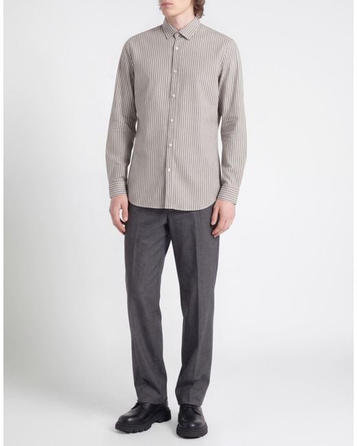 Messagerie Gray Shirt Cotton, Polyamide, Elastane for men