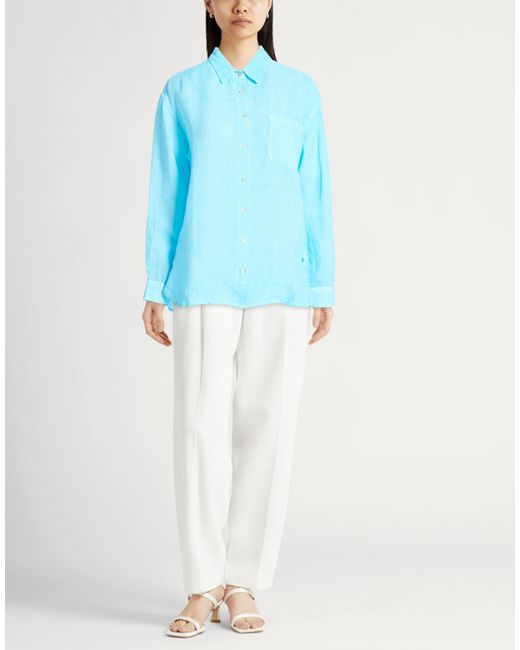 120% Lino Blue Shirts