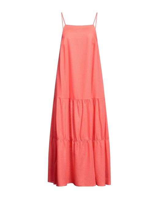 Mother Of Pearl Red Midi Dress