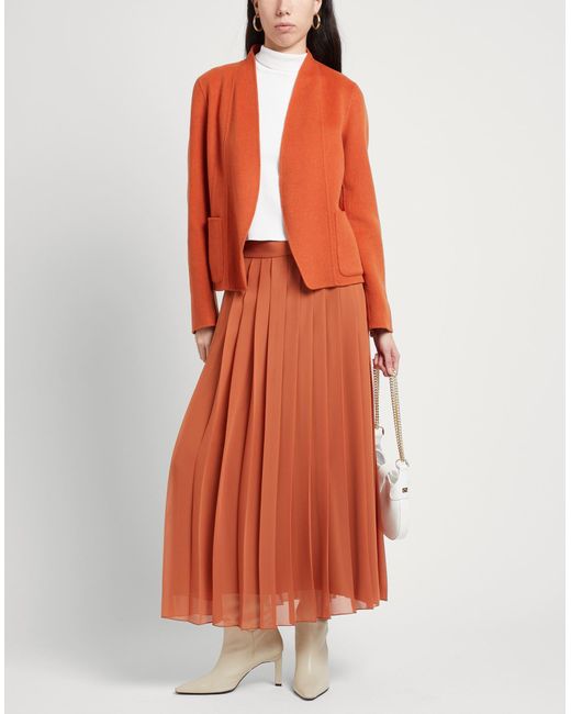 Iris Von Arnim Orange Rust Blazer Cashmere, Wool