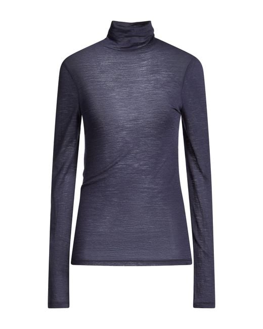 Semicouture Blue Turtleneck