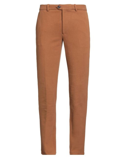 Circolo 1901 Brown Pants Cotton, Elastane for men