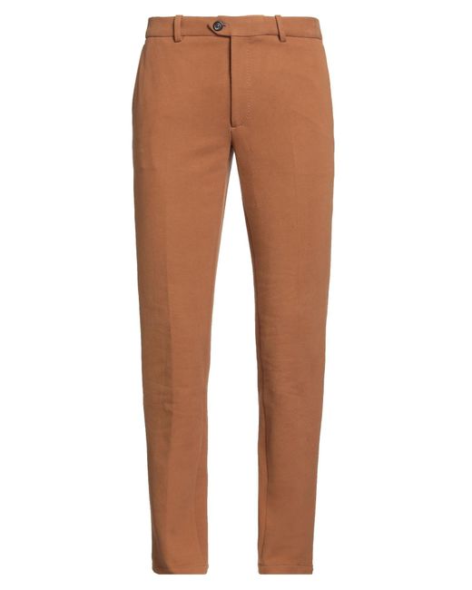 Circolo 1901 Brown Pants Cotton, Elastane for men