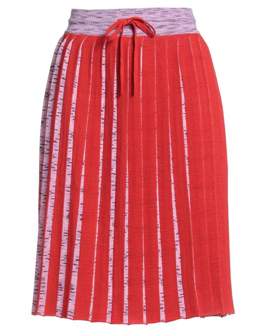 M Missoni Red Midi Skirt