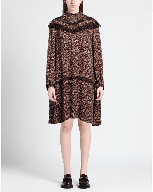 Robe courte High en coloris Brown