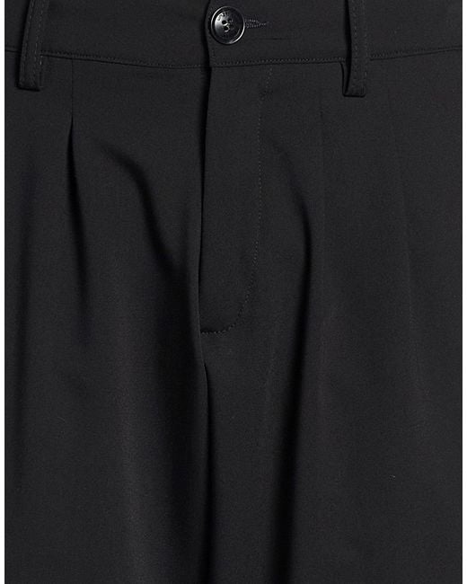 Emanuel Ungaro Black Pants Polyester, Viscose, Elastane for men