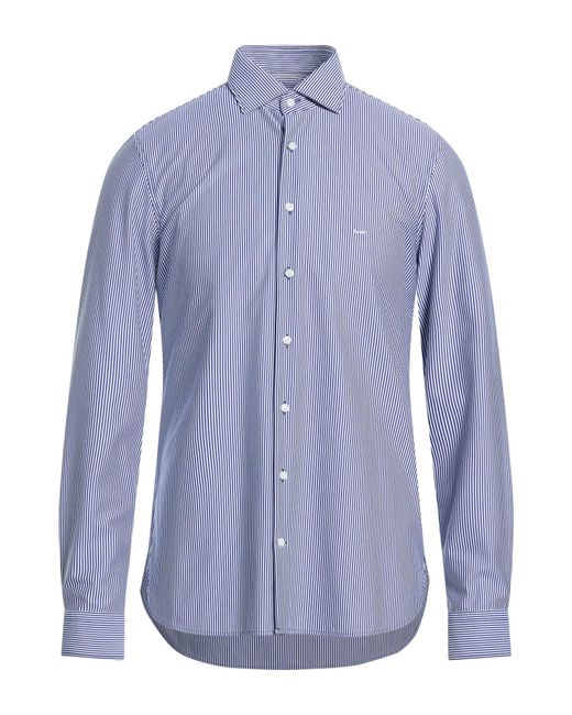 Michael Kors Blue Shirt Polyester, Cotton for men