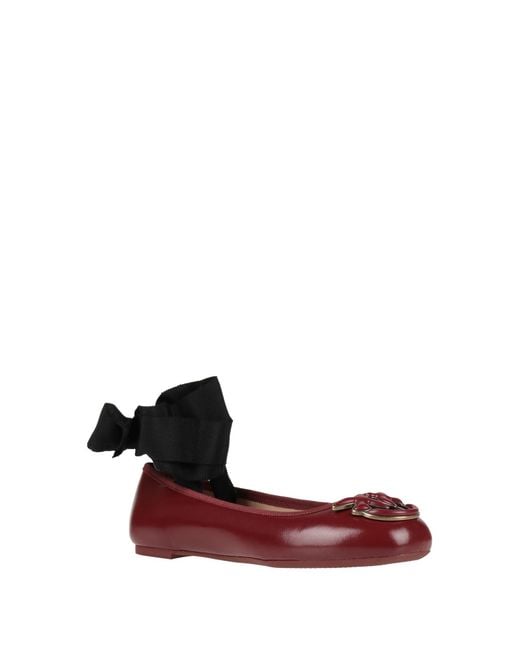 Pinko Red Ballet Flats
