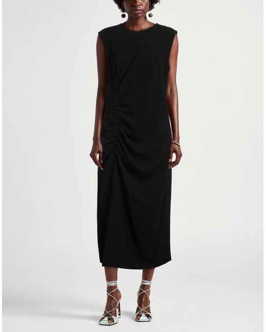 Max Mara Black Midi Dress Triacetate, Polyester