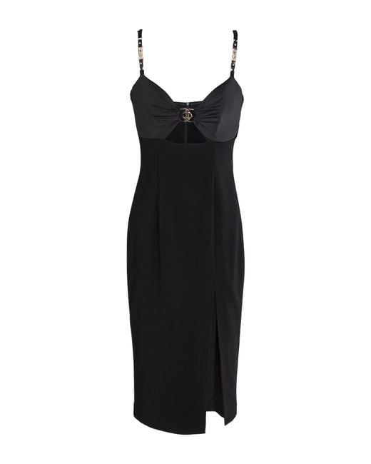DIVEDIVINE Black Mini Dress Polyester, Elastane