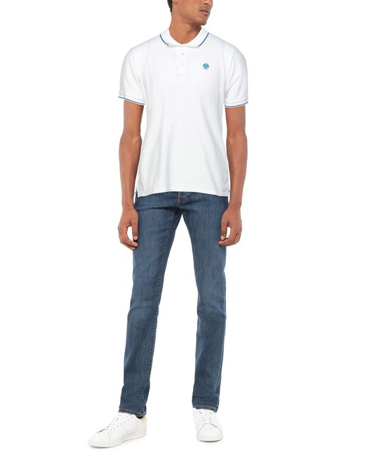 North Sails Cotton Polo Shirt in White for Men | Lyst