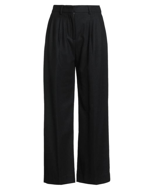 Brian Dales Black Pants Wool, Polyamide, Cashmere, Elastane