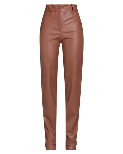 ACTUALEE Red Pants Polyurethane
